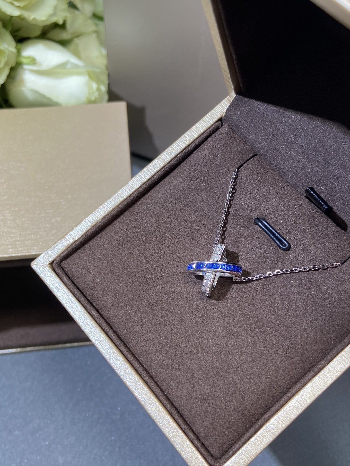 ¡®Lume Jewelry¡¯LIENS DIAMOND SILVER NECKLACE