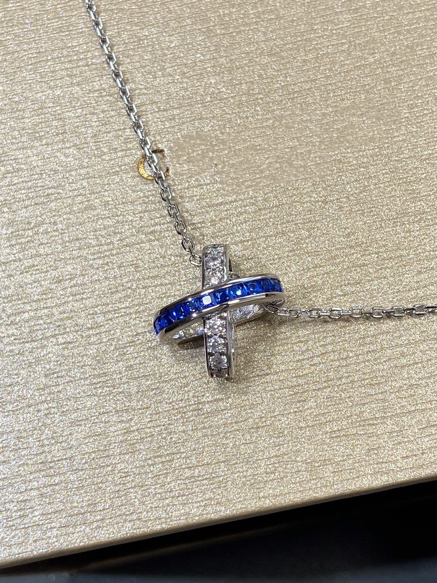 ¡®Lume Jewelry¡¯LIENS DIAMOND SILVER NECKLACE