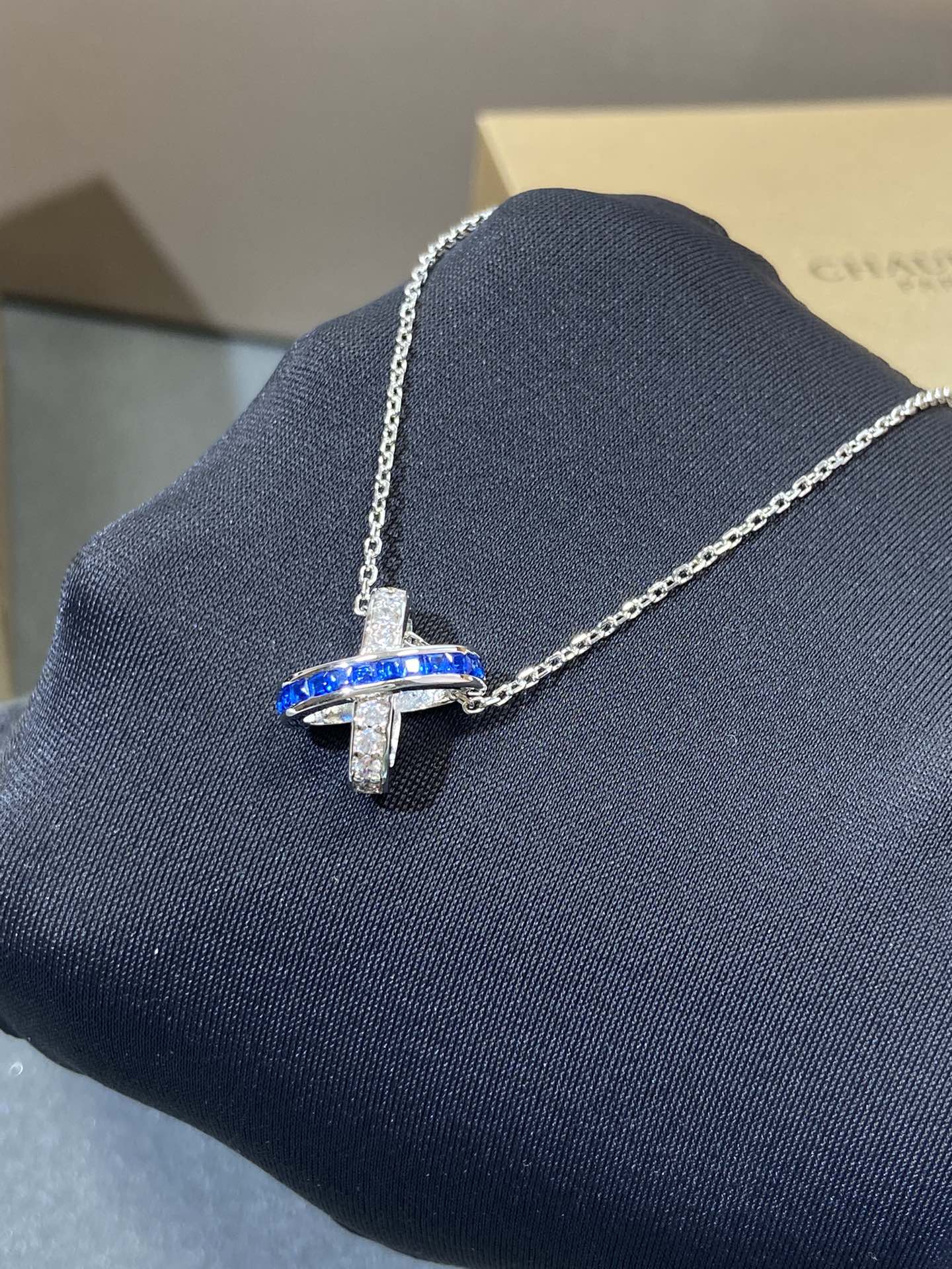 ¡®Lume Jewelry¡¯LIENS DIAMOND SILVER NECKLACE