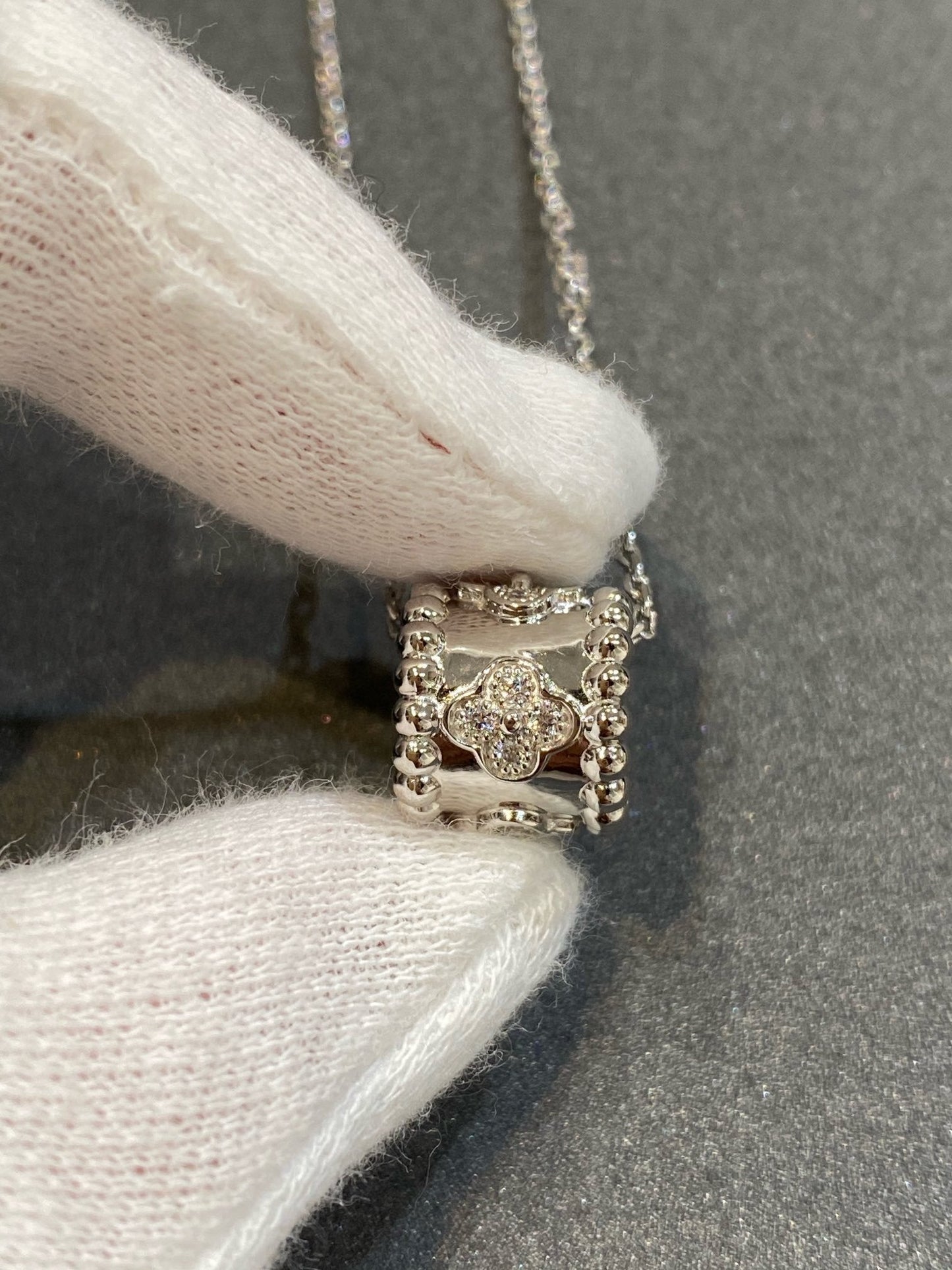 ¡®Lume Jewelry¡¯PERLEE PEDANT SIVLER DIAMOND NECKLACE
