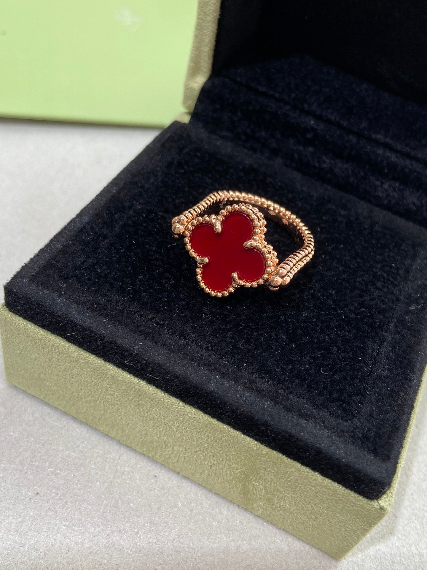¡®Lume Jewelry¡¯CLOVER RIVERSIBLE ROSE GOLD RING