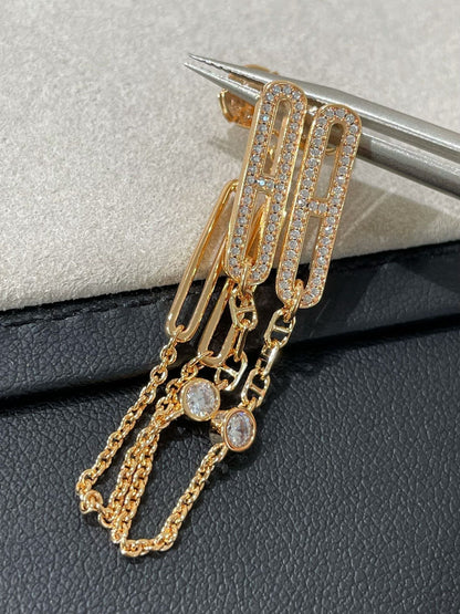 ¡®Lume Jewelry¡¯CHAINE CHAOS DIAMOND DROP EARRINGS