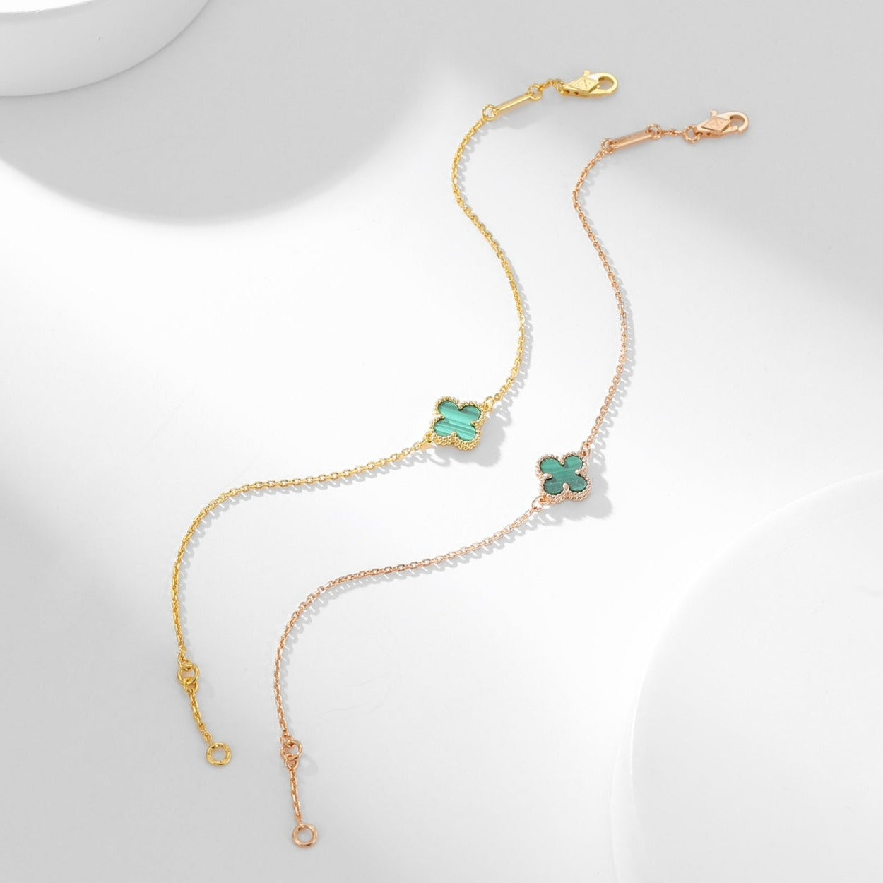 ¡®Lume Jewelry¡¯CLOVER BRACELET MALACHITE 1 MOTIF