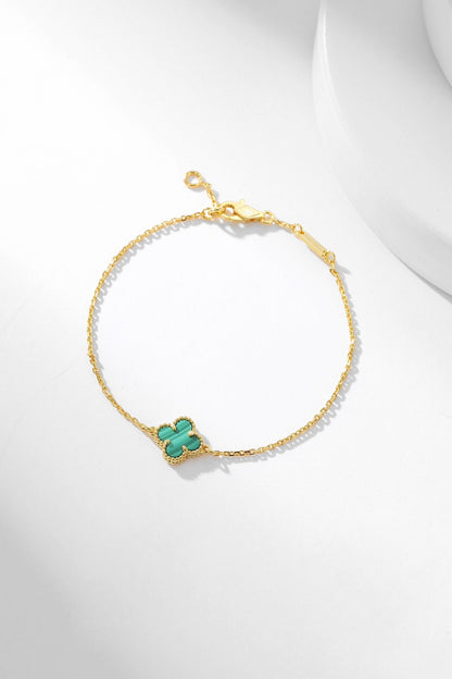 ¡®Lume Jewelry¡¯CLOVER BRACELET MALACHITE 1 MOTIF