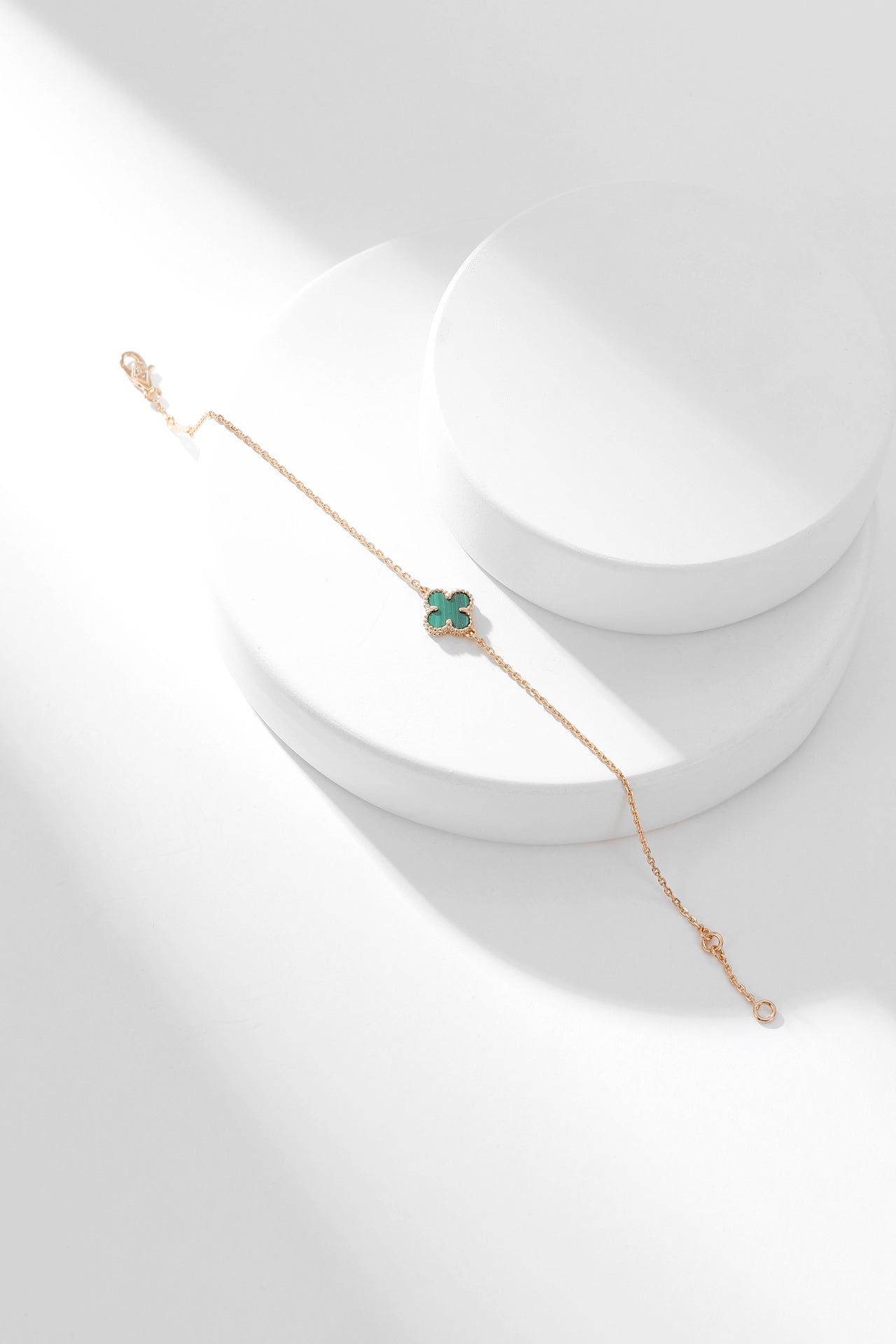 ¡®Lume Jewelry¡¯CLOVER BRACELET MALACHITE 1 MOTIF