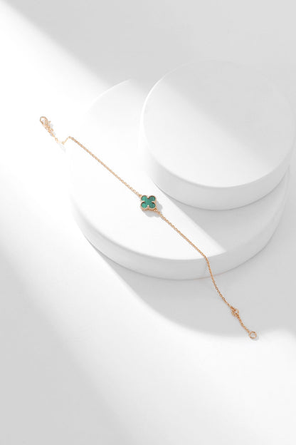 ¡®Lume Jewelry¡¯CLOVER BRACELET MALACHITE 1 MOTIF