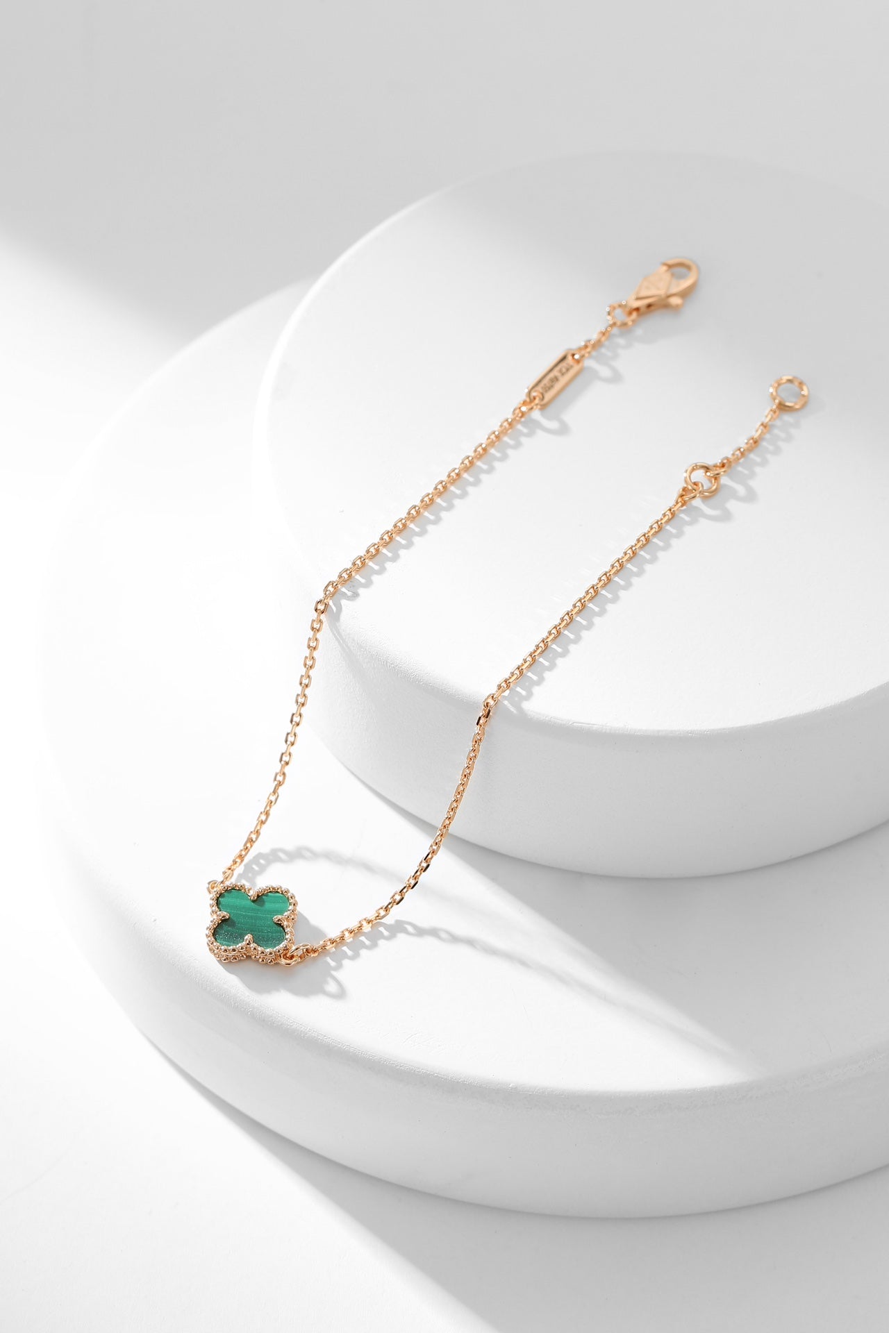 ¡®Lume Jewelry¡¯CLOVER BRACELET MALACHITE 1 MOTIF