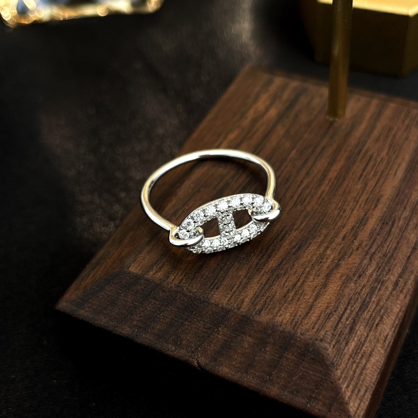 ¡®Lume Jewelry¡¯RONDE SMALL SILVER DIAMOND RING