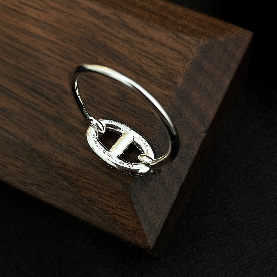 ¡®Lume Jewelry¡¯RONDE SMALL SILVER DIAMOND RING