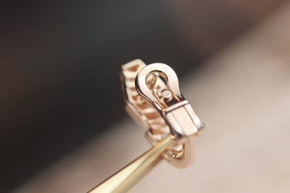 [Lume Jewelry]SERPENT PINK GOLD DIAMOND EARRINGS