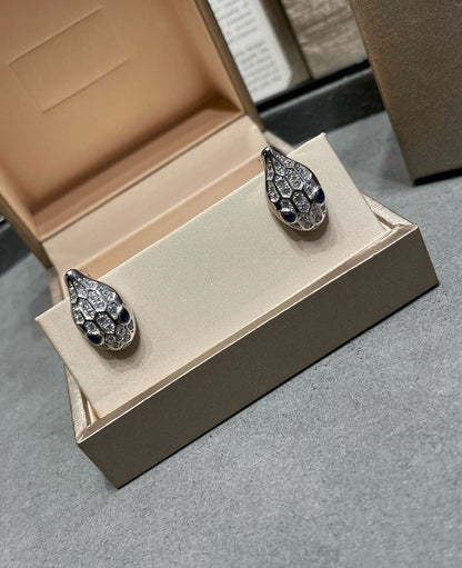 [Lume Jewelry]SERPENT DIAMOND STUD EARRINGS