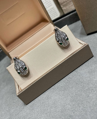 [Lume Jewelry]SERPENT DIAMOND STUD EARRINGS