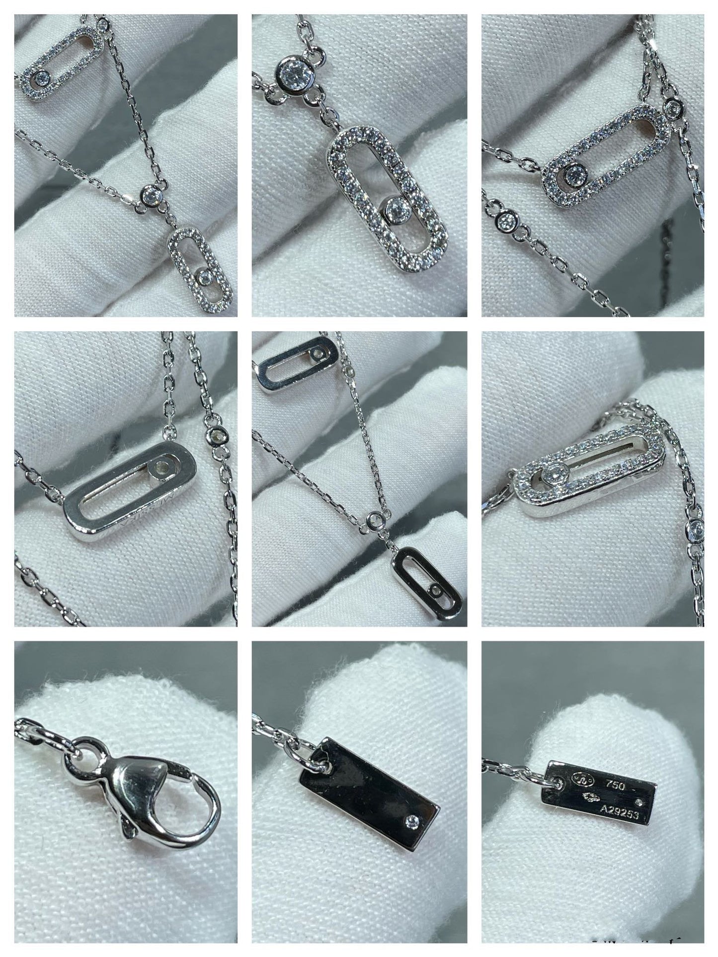 [Lume Jewelry]MOVE 2 ROW DIAMOND NECKLACE