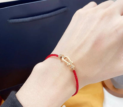 ¡®Lume Jewelry¡¯FORCE 10 HALF DIAMOND PINK GOLD RED CORDERI LARGE AND MEDIUM MODEL