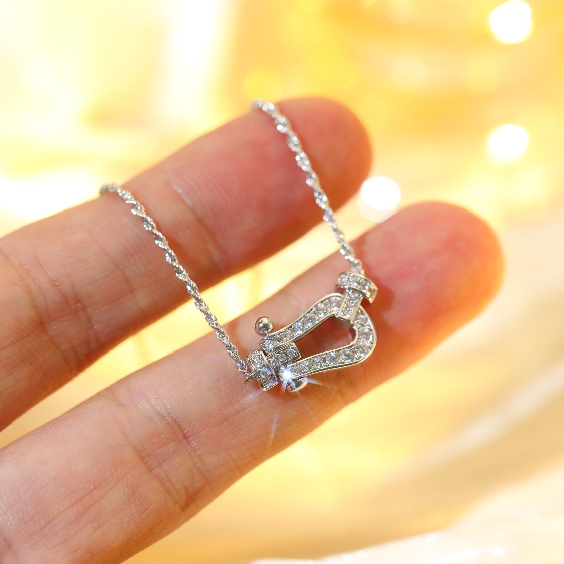 ¡®Lume Jewelry¡¯FORCE 10 DIAMOND SILVER NECKLACE MINI MODEL