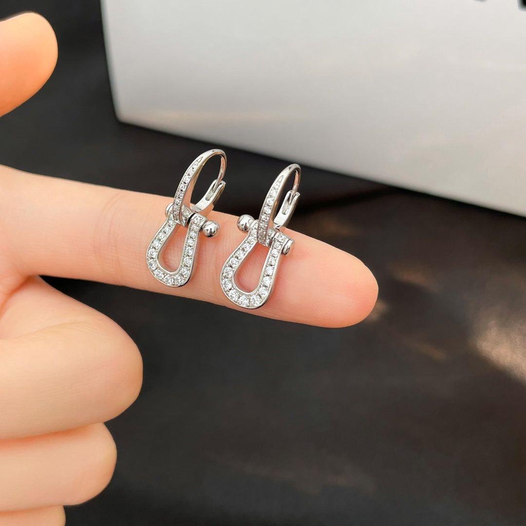 ¡®Lume Jewelry¡¯FORCE 10 FULL DIAMOND DROP EARRINGS MEDIUM MODEL