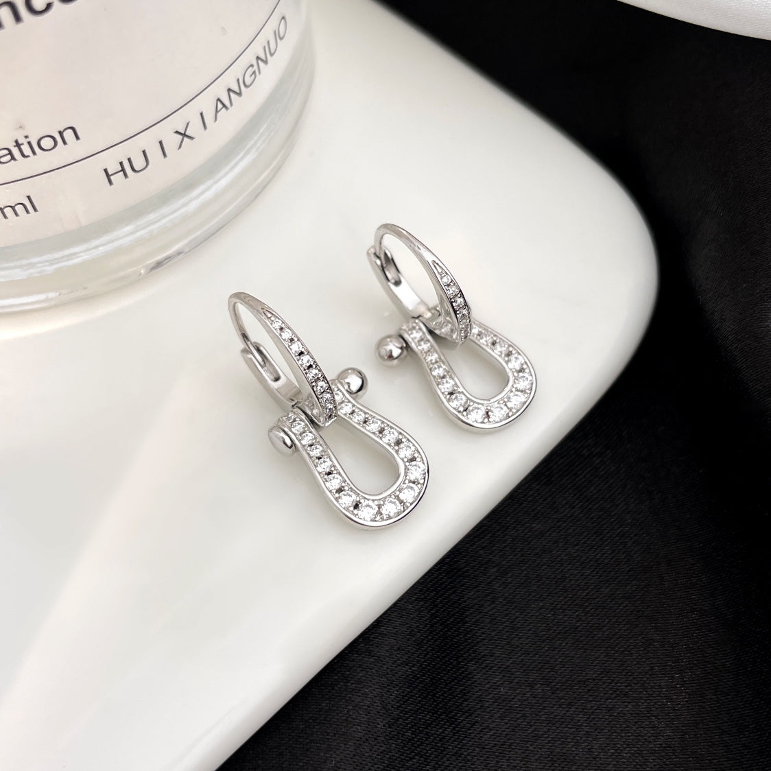 ¡®Lume Jewelry¡¯FORCE 10 FULL DIAMOND DROP EARRINGS MEDIUM MODEL