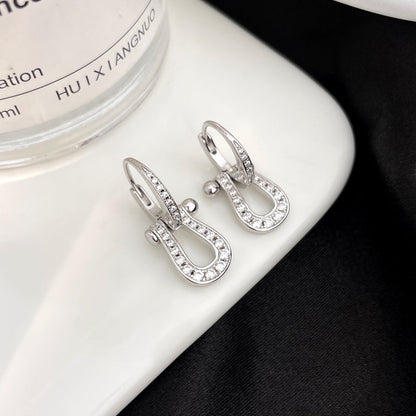 ¡®Lume Jewelry¡¯FORCE 10 FULL DIAMOND DROP EARRINGS MEDIUM MODEL