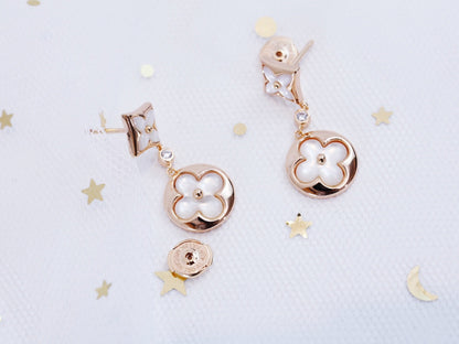 ¡®Lume Jewelry¡¯STAR AND SUN PINK GOLD MOP DROP EARRINGS