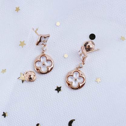 ¡®Lume Jewelry¡¯STAR AND SUN PINK GOLD MOP DROP EARRINGS