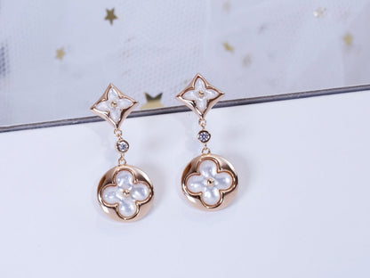 ¡®Lume Jewelry¡¯STAR AND SUN PINK GOLD MOP DROP EARRINGS