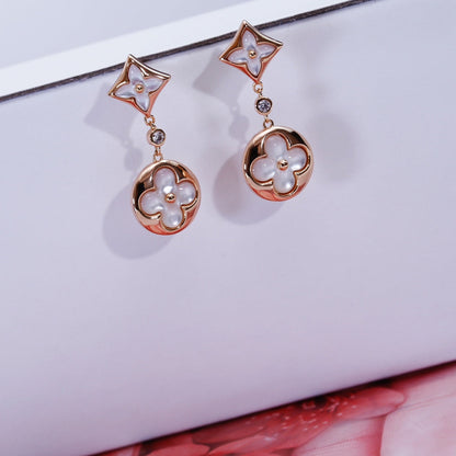 ¡®Lume Jewelry¡¯STAR AND SUN PINK GOLD MOP DROP EARRINGS