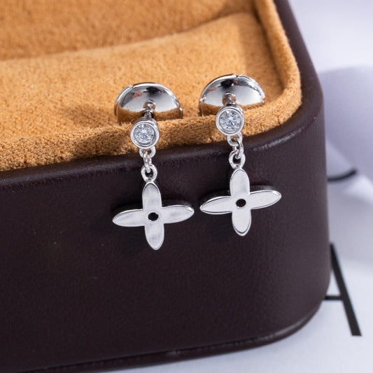 ¡®Lume Jewelry¡¯VIDYLLE SILVER DIAMOND MINI DROP EARRINGS