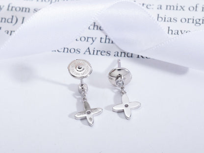 ¡®Lume Jewelry¡¯VIDYLLE SILVER DIAMOND MINI DROP EARRINGS