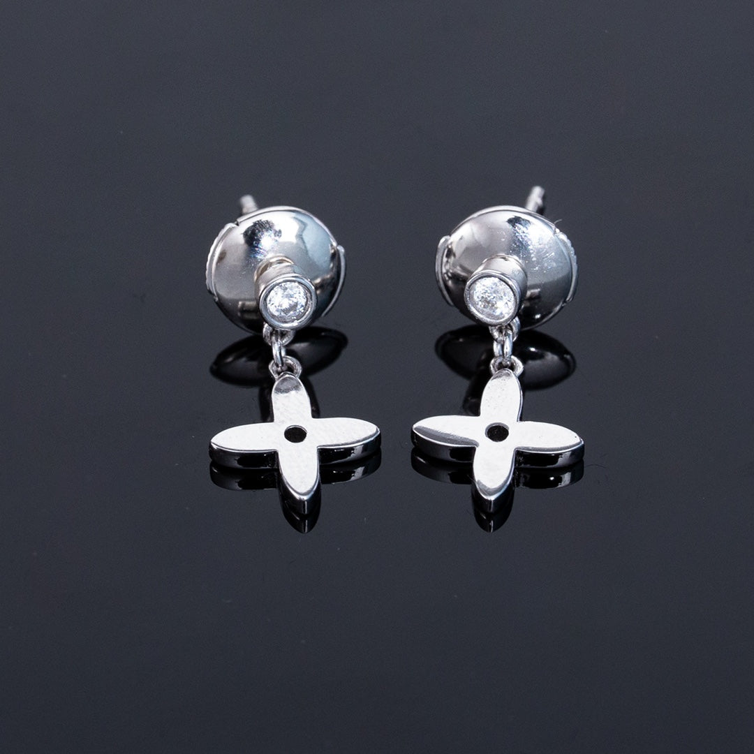 ¡®Lume Jewelry¡¯VIDYLLE SILVER DIAMOND MINI DROP EARRINGS