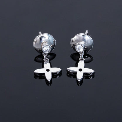 ¡®Lume Jewelry¡¯VIDYLLE SILVER DIAMOND MINI DROP EARRINGS
