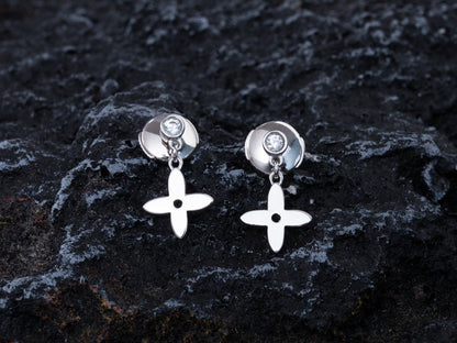 ¡®Lume Jewelry¡¯VIDYLLE SILVER DIAMOND MINI DROP EARRINGS