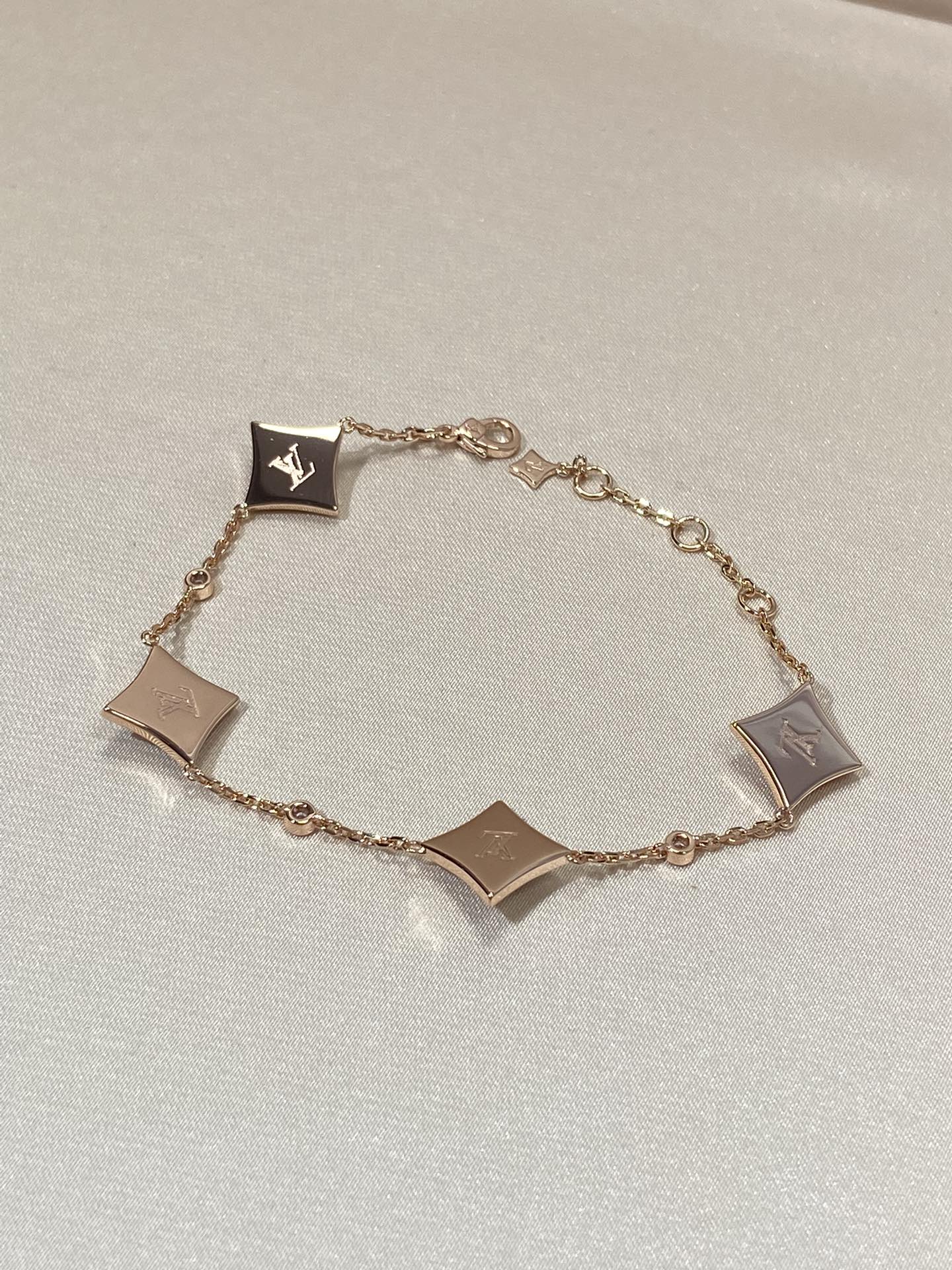 ¡®Lume Jewelry¡¯STAR 4 MOTIF MOP DIAMOND PINK GOLD BRACELET
