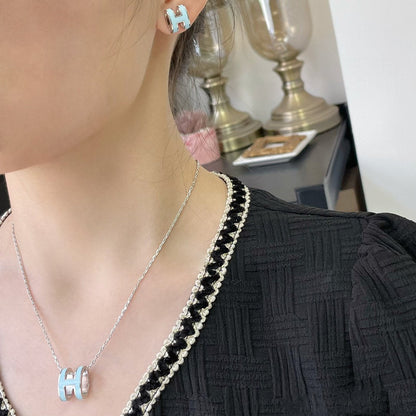 ¡®Lume Jewelry¡¯POP H SKY BLUE NECKLACE