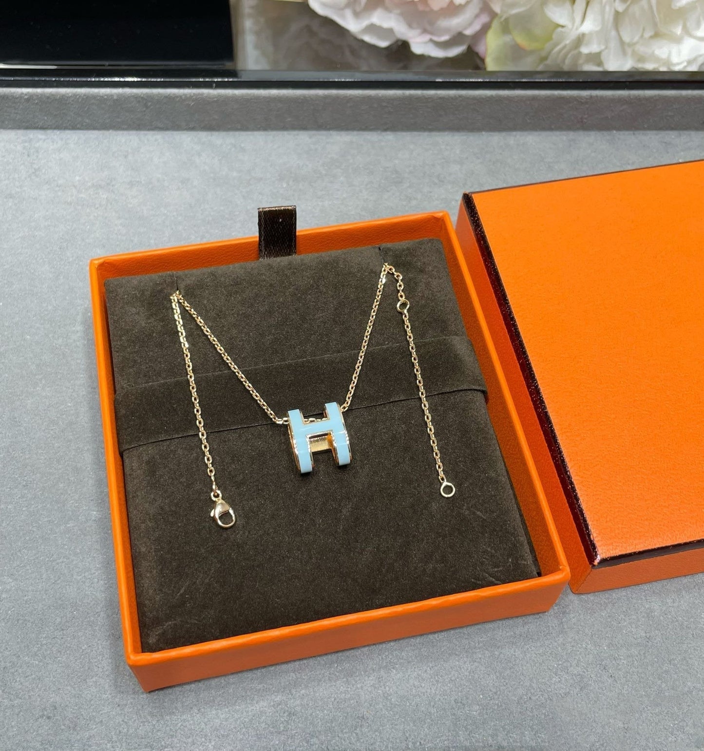 ¡®Lume Jewelry¡¯POP H SKY BLUE NECKLACE