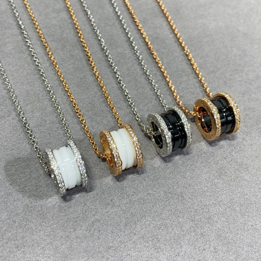 [Lume Jewelry]ZERO 1 DIAMOND CERAMIC NECKLACE