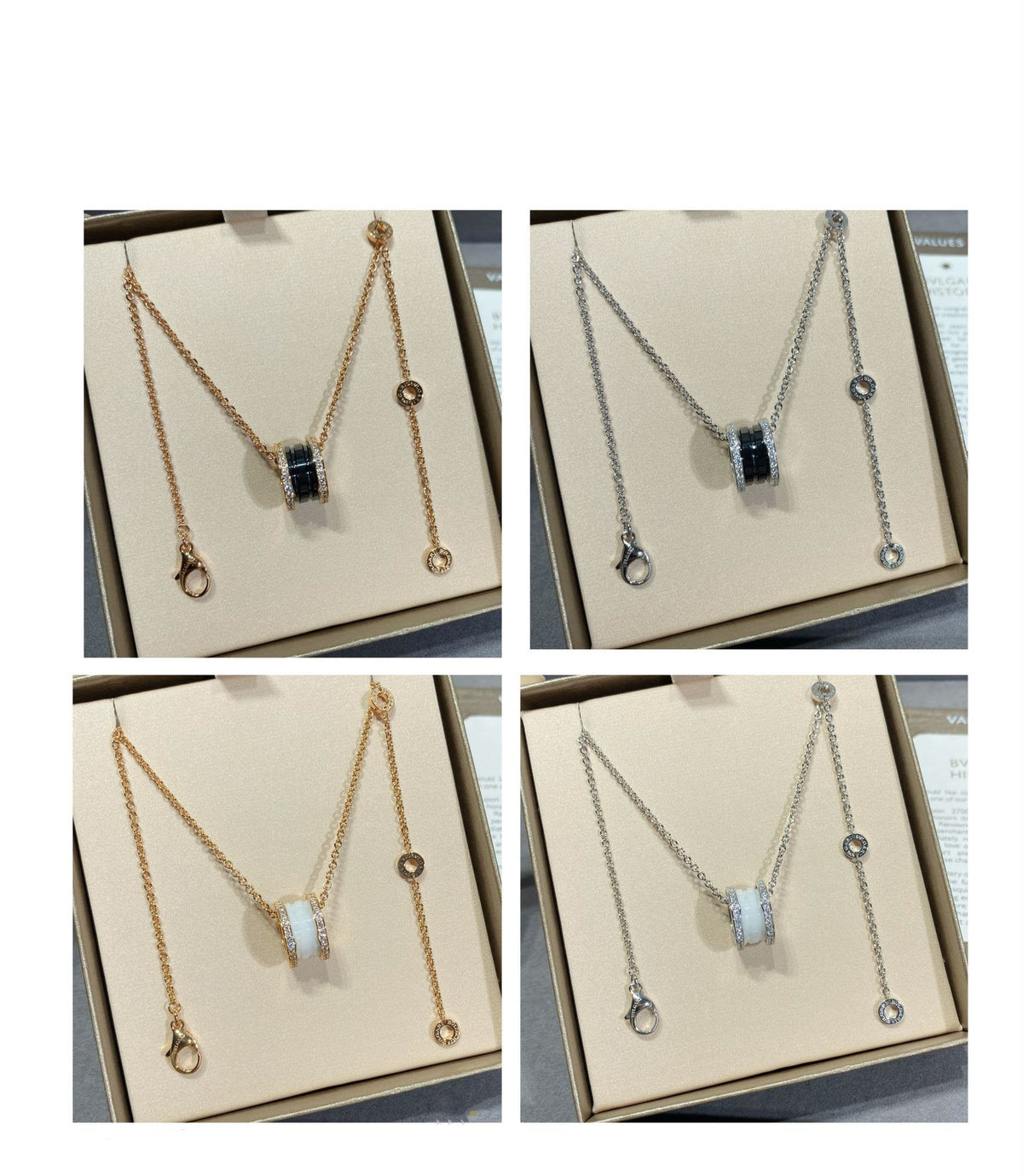 [Lume Jewelry]ZERO 1 DIAMOND CERAMIC NECKLACE