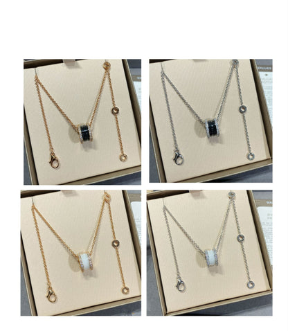 [Lume Jewelry]ZERO 1 DIAMOND CERAMIC NECKLACE
