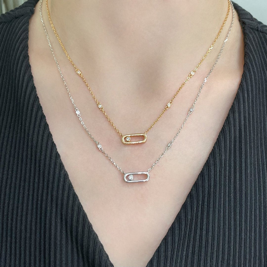 [Lume Jewelry]MOVE UNO DIAMOND NECKLACE