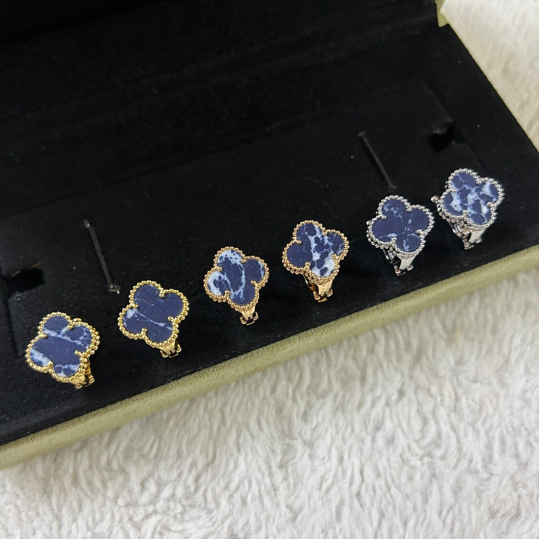 ¡®Lume Jewelry¡¯CLOVER PIETERSITE MEDIUM STUD EARRINGS
