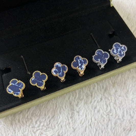 ¡®Lume Jewelry¡¯CLOVER PIETERSITE MEDIUM STUD EARRINGS
