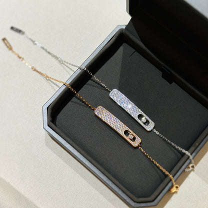 [Lume Jewelry]MOVE CLASSIQUE DIAMOND PAVED BRACELET(Adjustable)