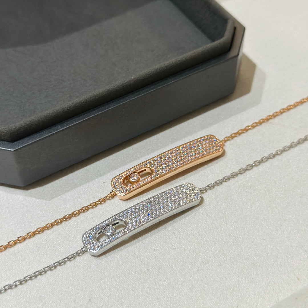 [Lume Jewelry]MOVE CLASSIQUE DIAMOND PAVED BRACELET(Adjustable)