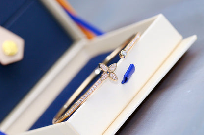 ¡®Lume Jewelry¡¯IDYLLE PINK GOLD OPEN BRACELET DIAMOND PAVED