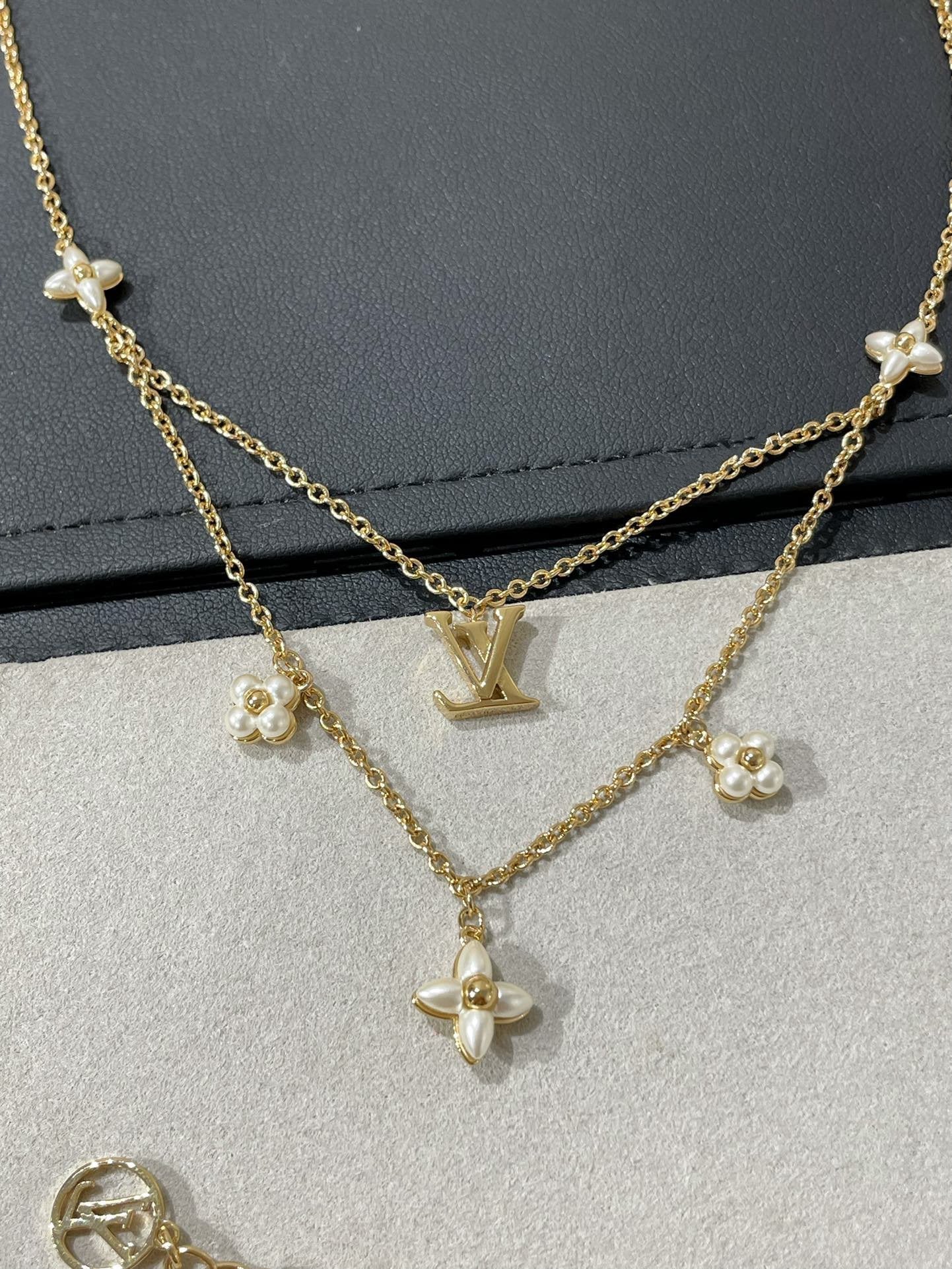 ¡®Lume Jewelry¡¯FLOWERGRAM GOLD MOP DOUBLE ROW NECKLACE