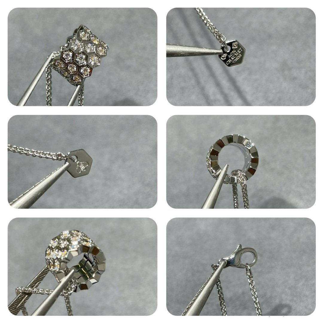 ¡®Lume Jewelry¡¯BEE LOVE DIAMOND PAVED 3 ROW NECKLACE