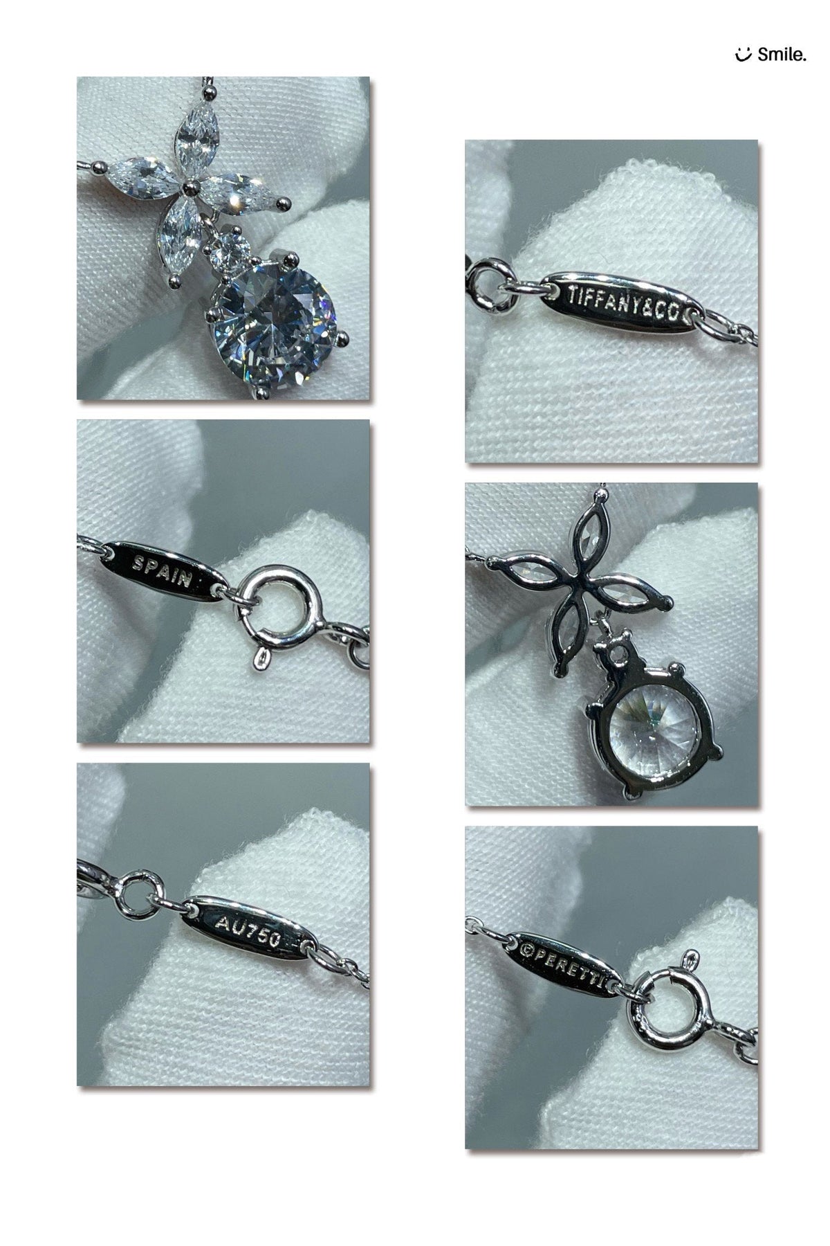 [Lume Jewelry]VICTORIA PENDANT SILVER DIAMOND NECKLACE