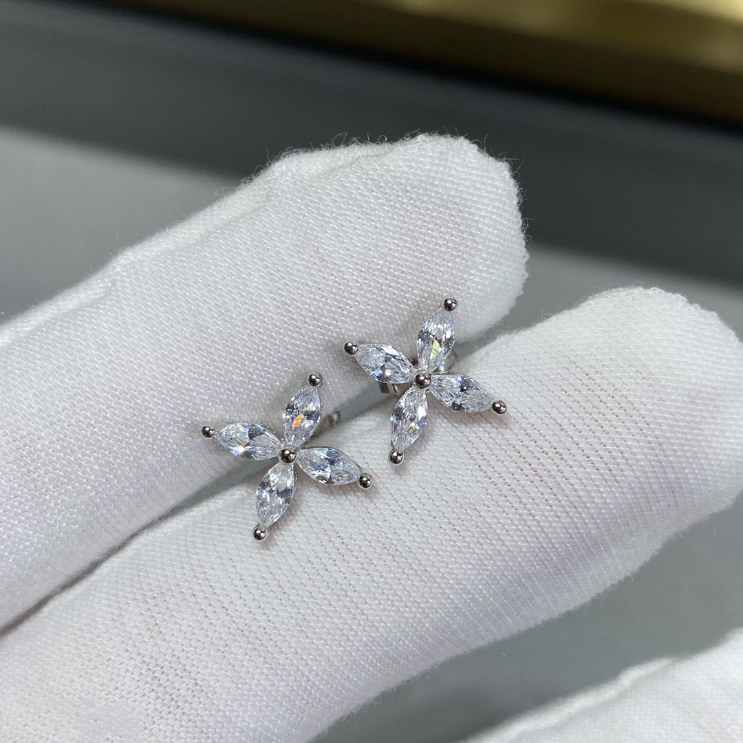 [Lume Jewelry]VICTORIA SILVER DIAMOND STUD MINI EARRINGS