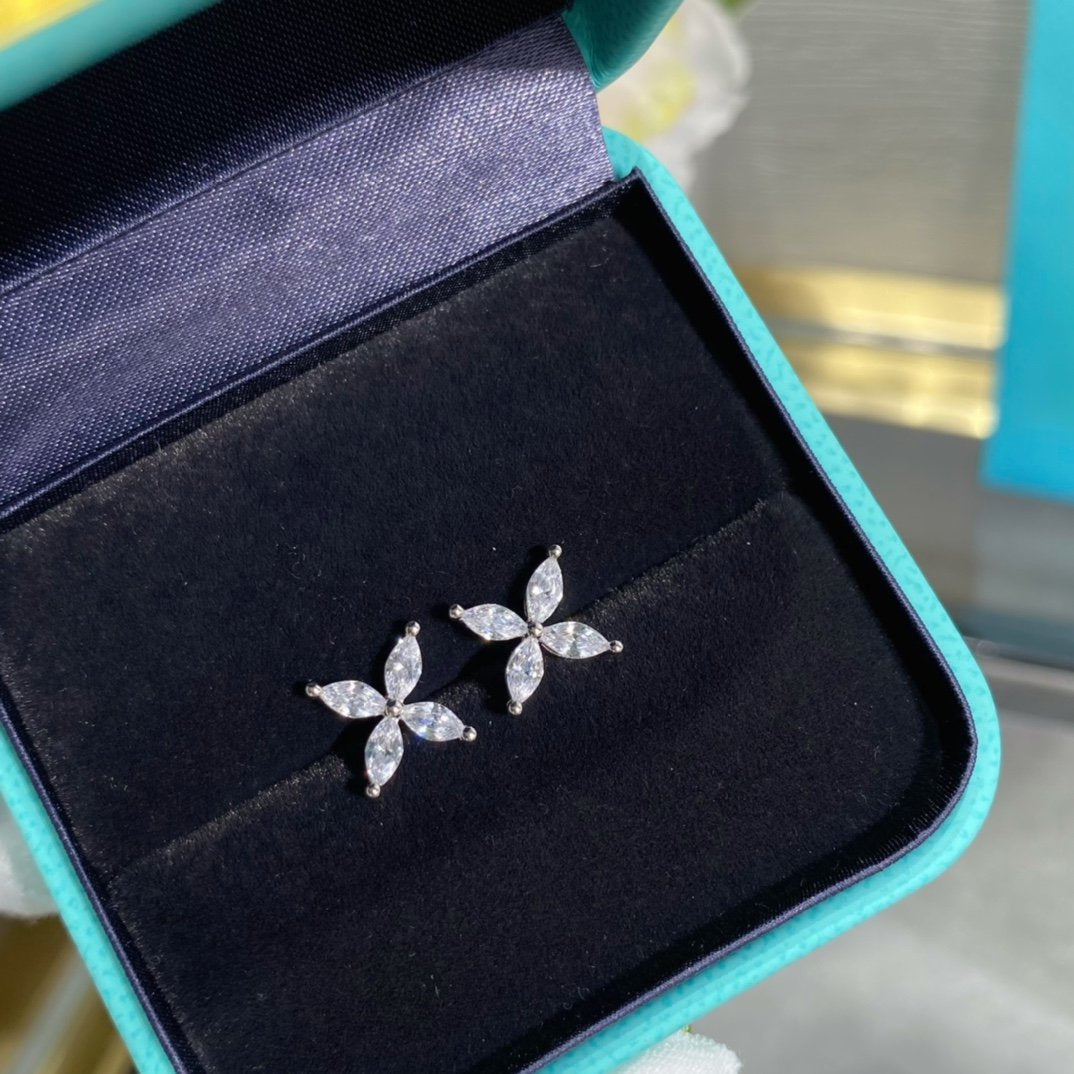 [Lume Jewelry]VICTORIA SILVER DIAMOND STUD MINI EARRINGS