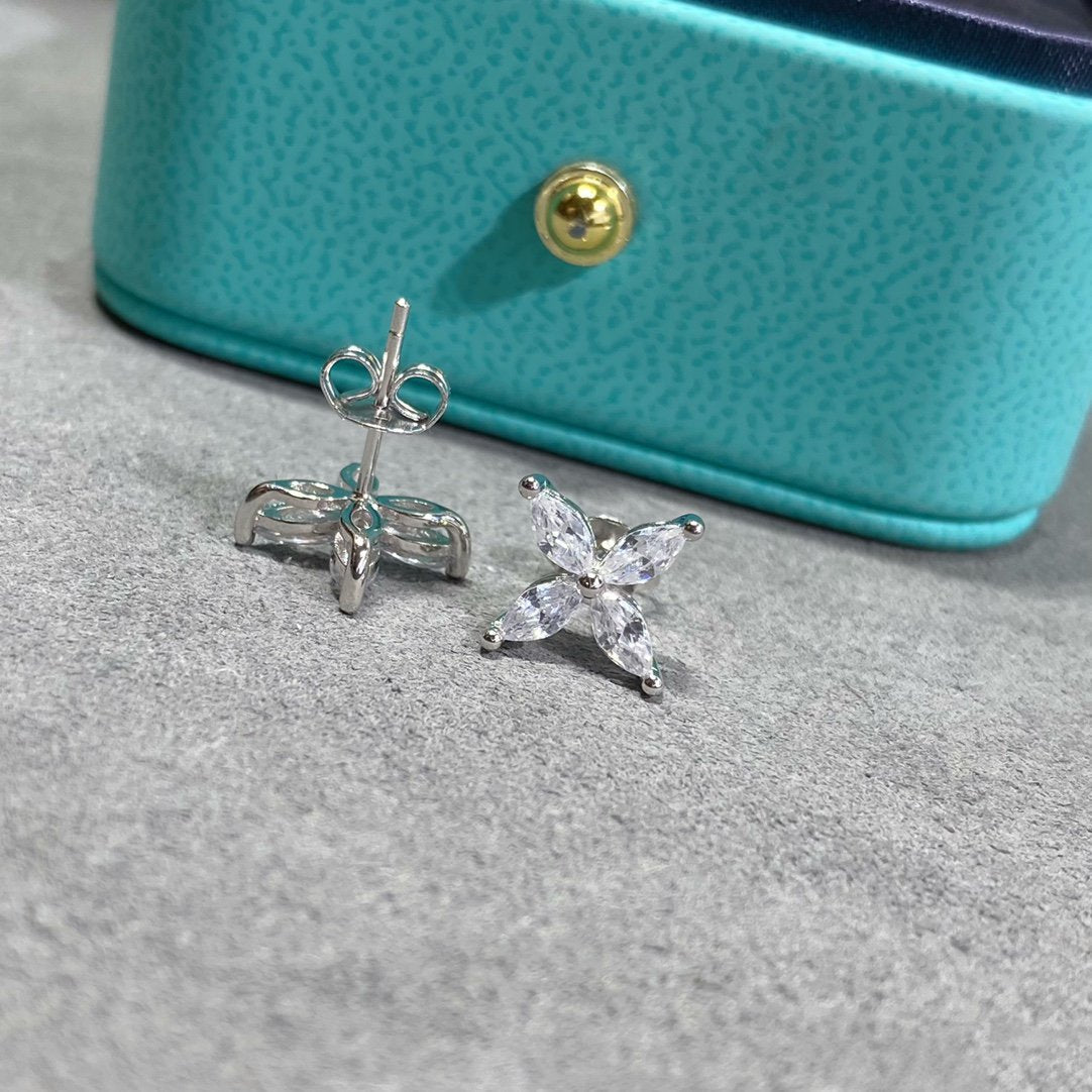 [Lume Jewelry]VICTORIA SILVER DIAMOND STUD MINI EARRINGS