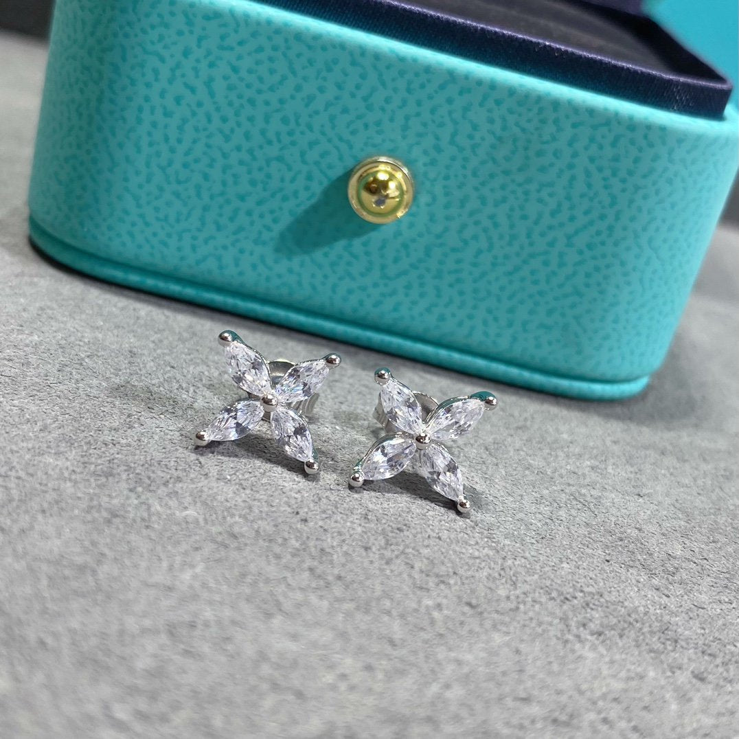 [Lume Jewelry]VICTORIA SILVER DIAMOND STUD MINI EARRINGS